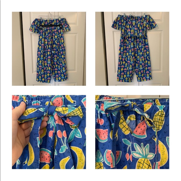 HANDMADE Matching Two-Piece Set, Fruit fabric - Picture 2 of 3